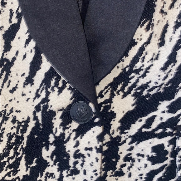Rag & Bone black and white abstract print blazer size 6 pristine condition - Picture 5 of 13